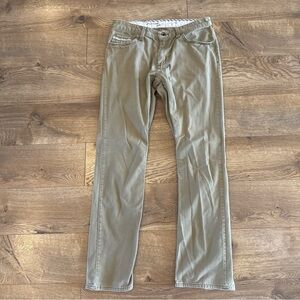 Vans V56 Standard Pants Mens 30 Khaki Tan Twill 5-Pocket Straight Leg Skate